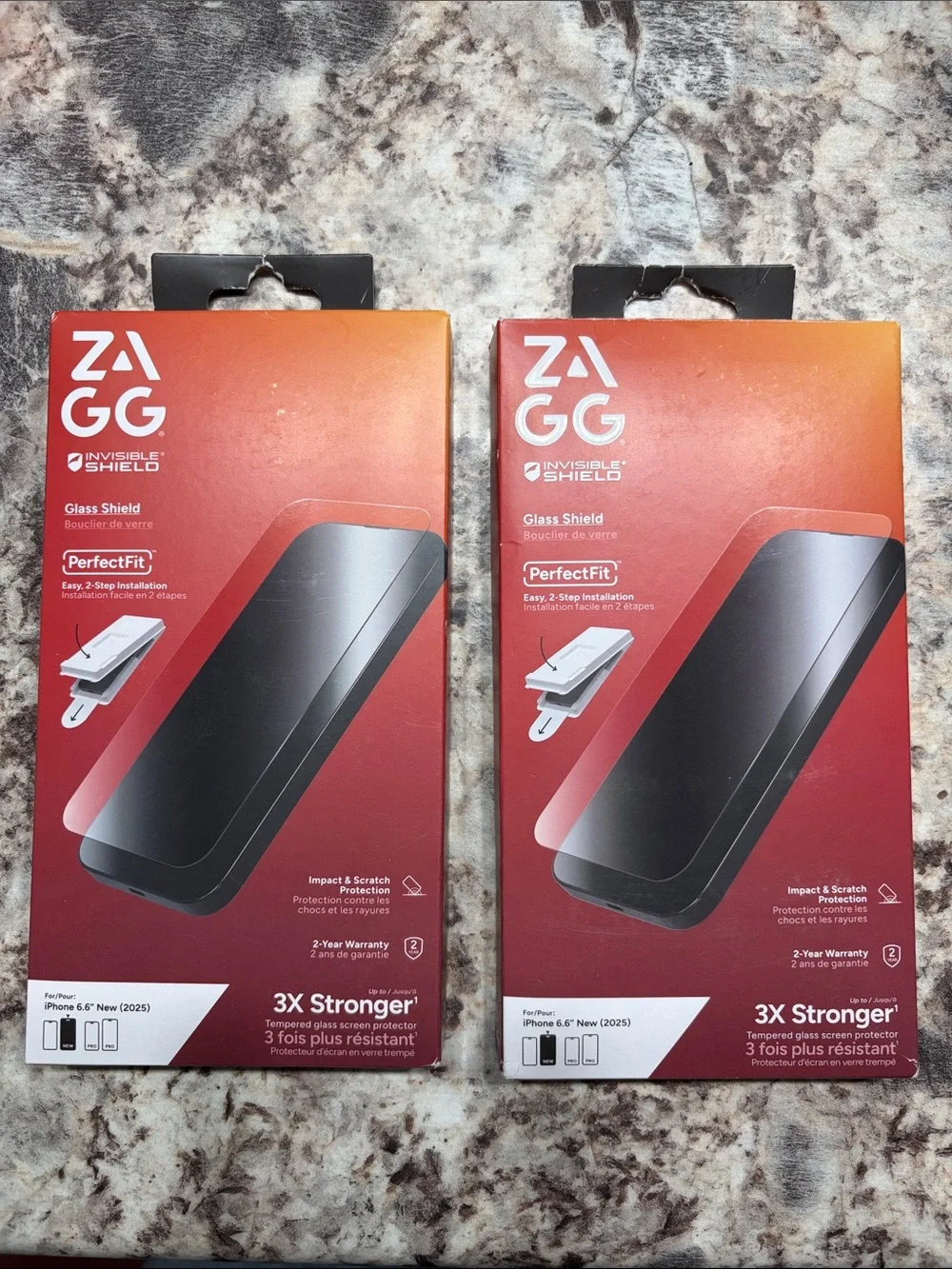 ZAGG InvisibleShield Glass Screen Protector for iPhone 6.6” New (2025)